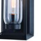 Vaxcel Pullman 1 Light Black Modern Industrial Outdoor Wall Sconce Clear Glass T0605 - alternate 2